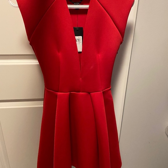 Guess Neoprene Deep V neck line dress - Picture 1 of 5